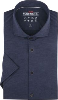 Pure Shirt Pure , Blauw , Heren - 38