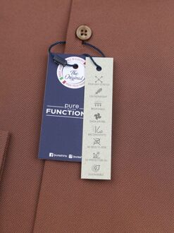 Pure The Functional Shirt Super Stretch Brique Rood - 39,40,42,43