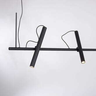 Pure Tutua LED hanglamp, 4-lamps, zwart zwart, wit