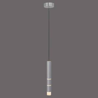 Pure Vega LED hanglamp, een cilinder, alu gesatineerd aluminium