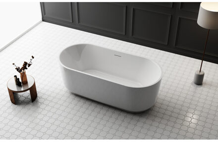 Pure vrijstaand bad - 150x75x58cm - acryl - glans wit TW-7311-GW-150 Wit glans