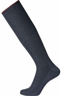 Pure Wool Kneehigh Sock Zwart,Blauw - 44-46,Maat 38/40,Maat 40/43