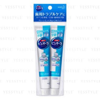 PureOra Medicinal Toothpaste Clean Mint Set 30g × 2