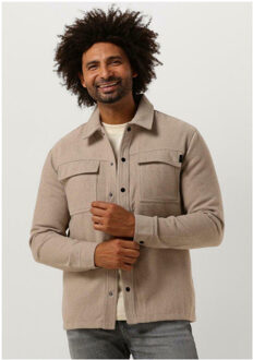 PureWhite Purewhite - Heren Regular Fit Overhemd - Bruin - XL