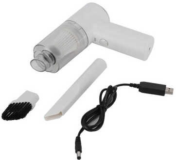 Purificador De Auto Luchtreinigers Auto Snoerloze Stofzuiger Oplaadbare Handheld Type 5500Pa Diepe Reiniging Universele Oto wit