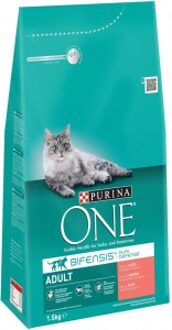 Purina One Adult - Zalm/Volkoren Granen - Kattenvoer - 1.5 kg