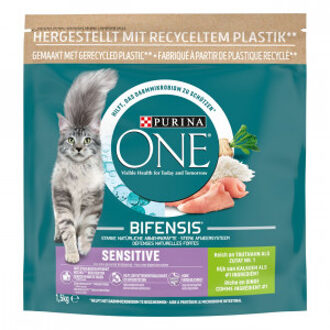 Purina One Sensitive - Kalkoen/Rijst - Kattenvoer - 1 x 1.5 kg