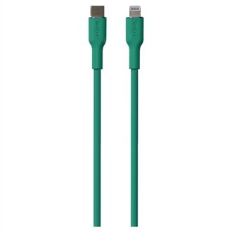 Puro Icon Zachte USB-C / Lightning-kabel - 1,5m - Groen