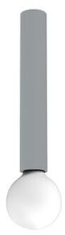 Puro Plafondlamp, 1x E27, Metaal, Grijs, D.4cm H.30cm
