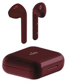 Puro Slim Pod Draadloze Koptelefoon met Oplaadetui - Rood