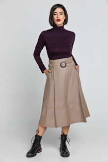 Purper trui met polokraag en lange mouwen Bourgogne