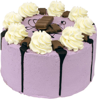 Purple Milka Crunch Layer Cake