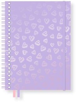 Purple passion collegeblok a4 gelinieerd