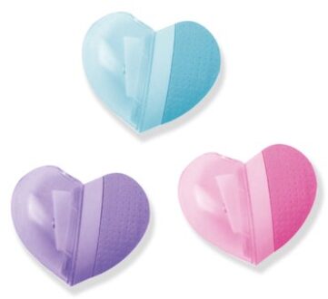 Purple passion gum met puntenslijper hart assorti