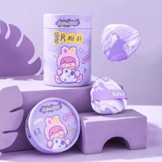 Purple Potato Chip Air Cushion Powder Puff Set 05# Purple Potato Chip Puff Set (6pcs)