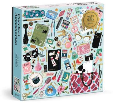 Purrfect Accessories 500 Piece Foil Puzzle -  Galison (ISBN: 9780735384293)