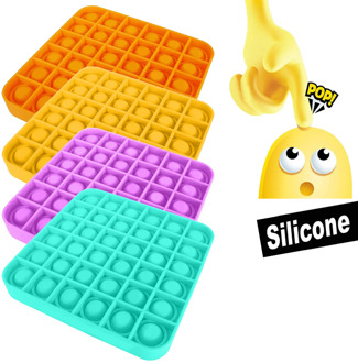 Push Bubble Fidget Sensory Toy Autism Special Needs Stress Reliever Helps Relieve Stress and Increase Focus Soft Squeeze Toy