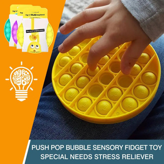 Push Bubble Fidget Sensory Toy Autism Special Needs Stress Reliever Stress And Increase Focus Educational Toys Soft Squeeze Toy