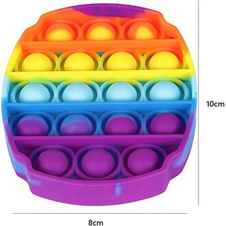 Push Bubble Fidget Speelgoed Ellipse Autisme Speciale Behoeften Stress Reliever Helpt Stress Verhogen Focus Zachte Squeeze Speelgoed