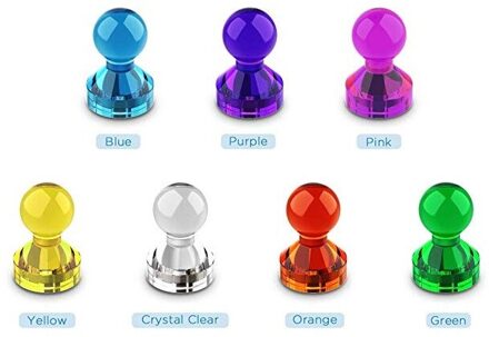 Push Pin Magneten Magneten Home Klaslokaal Kantoor Magneten Voor Koelkast Whiteboard En Whiteboard Magneten 30stk geel klein