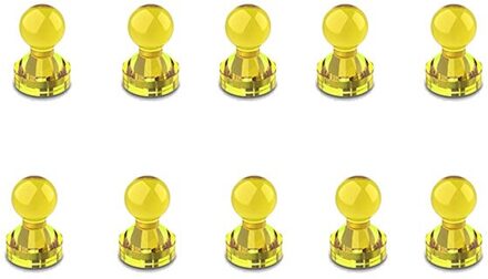 Push Pin Magneten Magneten Home Klaslokaal Kantoor Magneten Voor Koelkast Whiteboard En Whiteboard Magneten 6 stk geel klein
