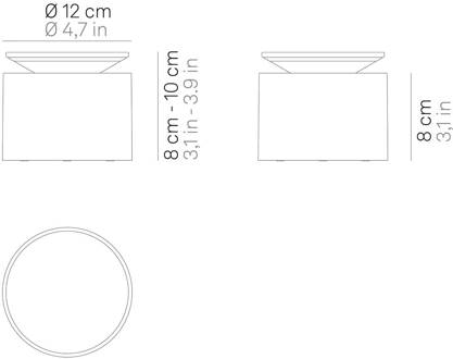 Push-up accu-tafellamp IP54 zand
