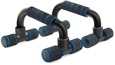 Push-Ups Stands Home Gym Fitness Apparatuur Borstspier Training Spons I-Vormige Push Up Opvouwbare 6 In 1 Fitness Tool Blauw
