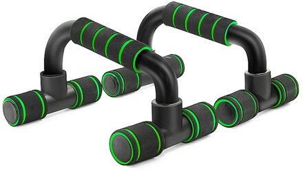 Push-Ups Stands Home Gym Fitness Apparatuur Borstspier Training Spons I-Vormige Push Up Opvouwbare 6 In 1 Fitness Tool groen