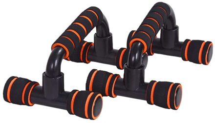 Push-Ups Stands Klassieke Delicate Gym Sport Fitness Apparatuur H-Vorm Push Up Bar Hand Grip Spier Training apparaat Oranje