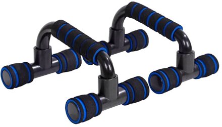 Push-Ups Stands Spier H-Vormige Abs Training Spons Foam Biceps Training Spier Curve Push Up Beugel Fitness apparatuur Blauw
