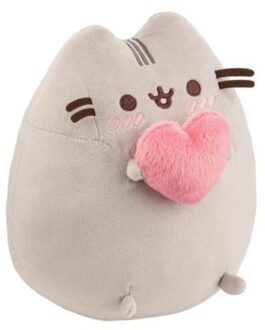 Pusheen knuffel, met hart, 24 cm