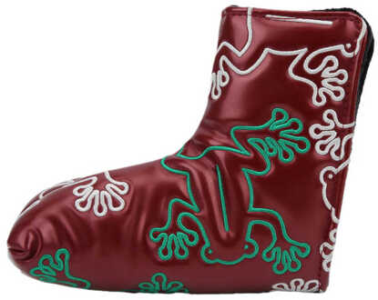 Putter Headcover Waterdicht Borduurwerk Putter Headcover Dikke Pluche Binnenvoering Met Sterke Magnetische Sluiting Voor Golf Thuis Bourgondië