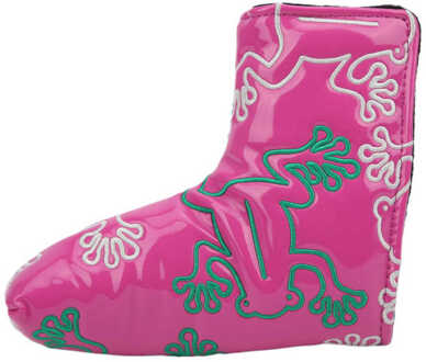 Putter Headcover Waterdicht Borduurwerk Putter Headcover Dikke Pluche Binnenvoering Met Sterke Magnetische Sluiting Voor Golf Thuis Roze