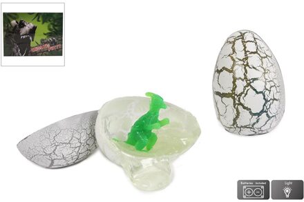 Putty ei met dinosaurus en licht 9cm verschillende