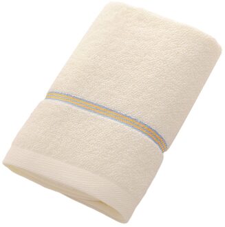 Puur Katoen 1 Stuks Gezicht Handdoek 33*73Cm Effen Kleur Sterke Wateropname Super Soft Close Huid geen Fade Voor Volwassenen Kids geel