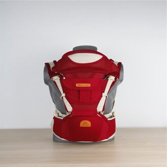 Puur Katoen Zes-In-een One-schouder Twee-Schouder Multi-Functionele Vier-Seizoen Ademend baby Strap Front-Knuffelen Taille Kruk bordeaux