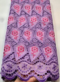 Puur Katoen Zwitserse Voile Kant In Zwitserland Afrikaanse Droge Kant Stof Nigeriaanse Voor Bruiloft VSH064 AS PIC5