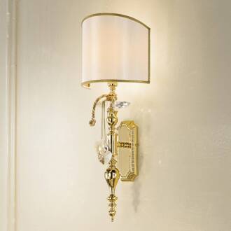 Puur klassieke wandlamp Teodora ivoor, goud