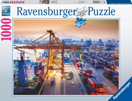 puzzel 1000 stukjes haven in Hamburg - Nvt