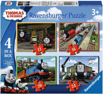 puzzel 4-in-1 Thomas & Friends - 12 + 16 + 20 + 24 stukjes Multikleur