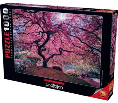 Puzzel, Anatolian Puzzel 1000 Stuk Roze Boom, 75Cm X 50Cm