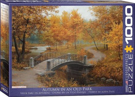 puzzel Autumn in an Old Park - 1000 stukjes