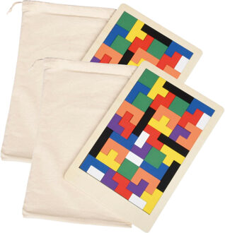 Puzzel Breinbreker - 2x - kronkel vlak puzzel - 26 x 18 cm - 40 stukjes