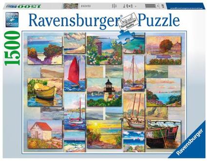 puzzel Coastal Collage - Legpuzzel - 1500 stukjes