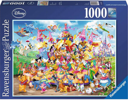 puzzel Disney optocht - 1000 stukjes Blauw