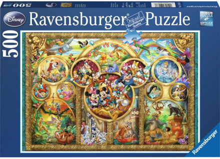 puzzel Disney puzzel familieportret - 500 stukjes