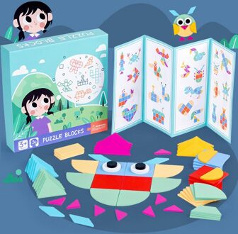 Puzzel Educatief Speelgoed Voor Kinderen Creatieve Spelletjes Puzzel Leren Kinderen Ontwikkelen Houten Geometrische Vorm Speelgoed