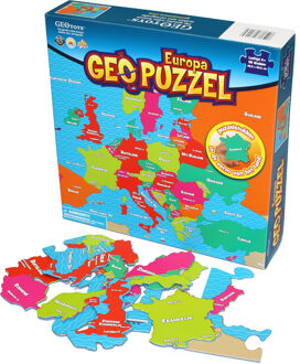 Puzzel Europa - 58 stukjes Multikleur