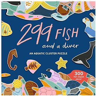 puzzel fish and a diver 300 stukjes engelstalig