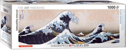 puzzel Great Wave of Kanagawa - Katsushika Hokusai Panorama - 1000 stukjes